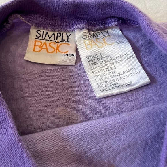 3/$10 Simply Basics size 4 shorts pajama set - Picture 4 of 4